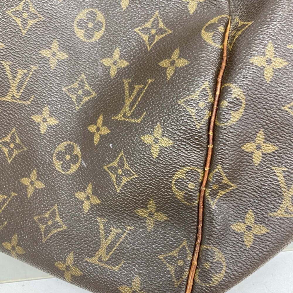 LOUIS VUITTON Authentic Brown Monogram Keepall 55 Boston Bag - Picture 6 of 11